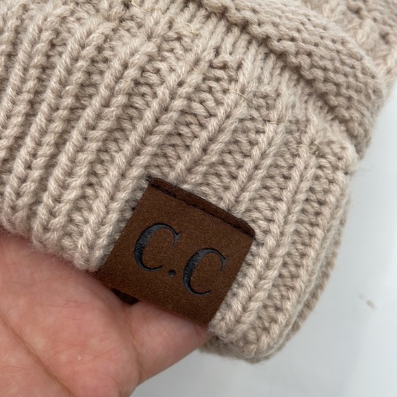 CC Messy Bun Beanie - Picture 3 of 7
